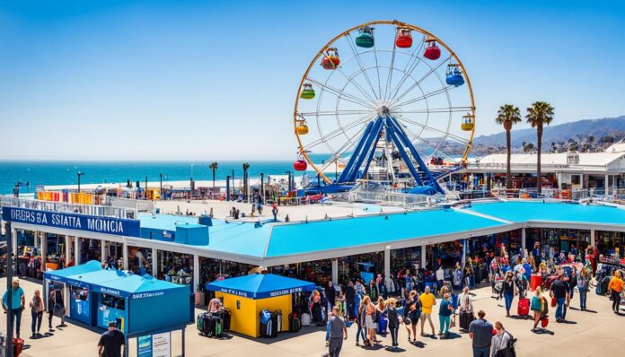 Is there a place to store luggage near Santa Monica Pier?