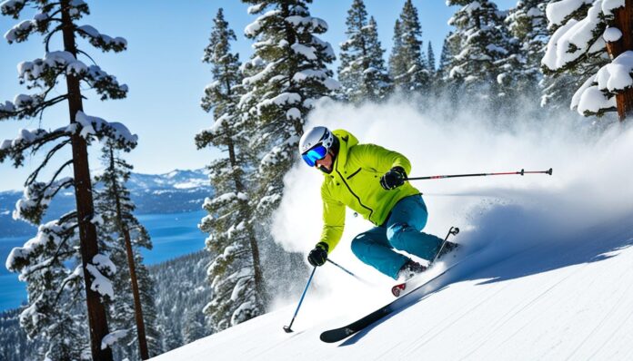 Is there snow in Lake Tahoe in April for skiing?