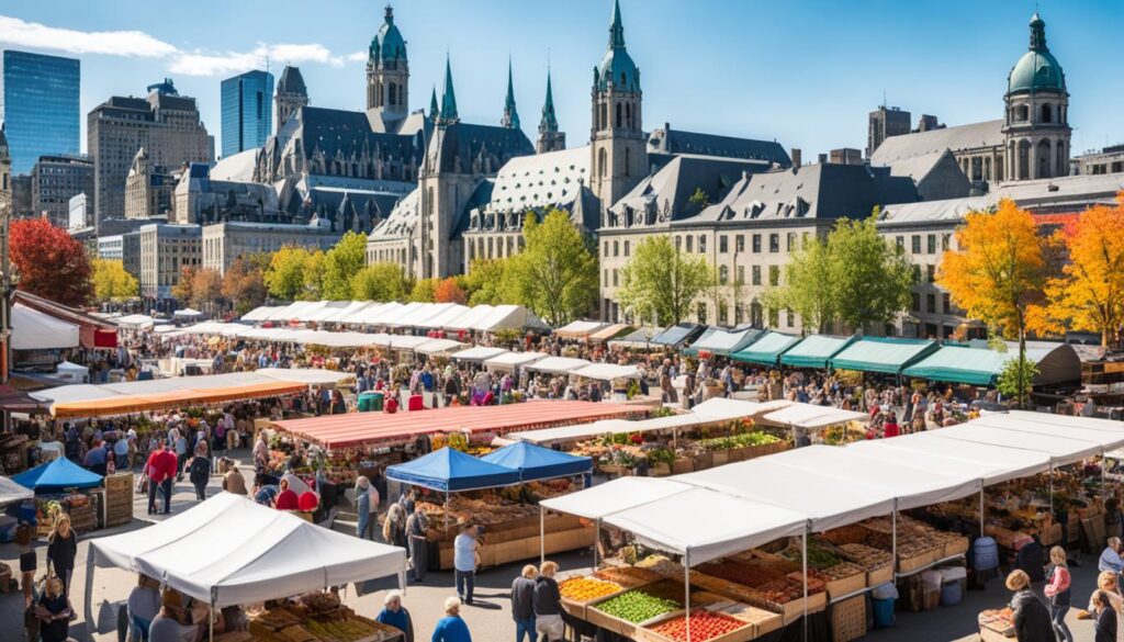 Local food markets in Montreal