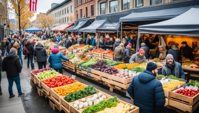 Local food markets in Montreal