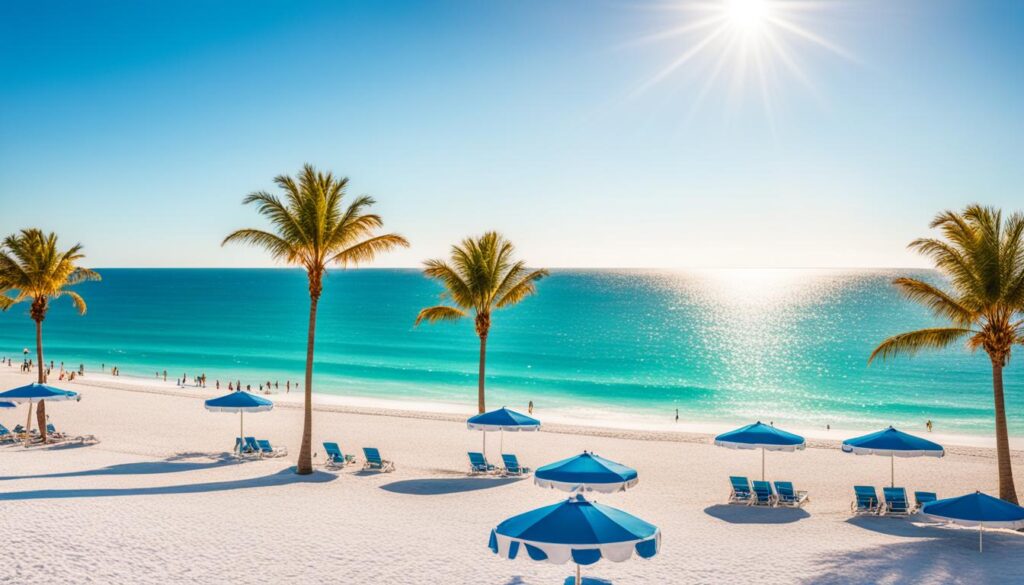 Miami beach in winter