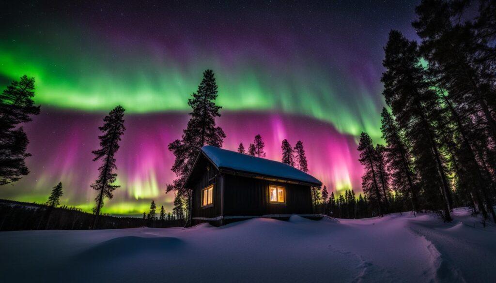 Northern Lights viewing spots in Finland