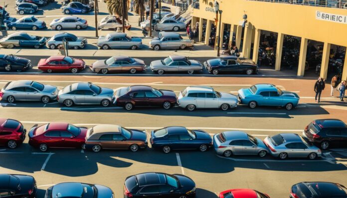 Parking at Santa Monica Pier