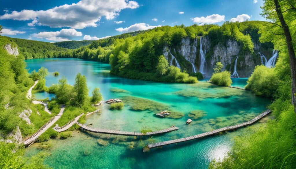Placid Waters of Plitvice Lakes