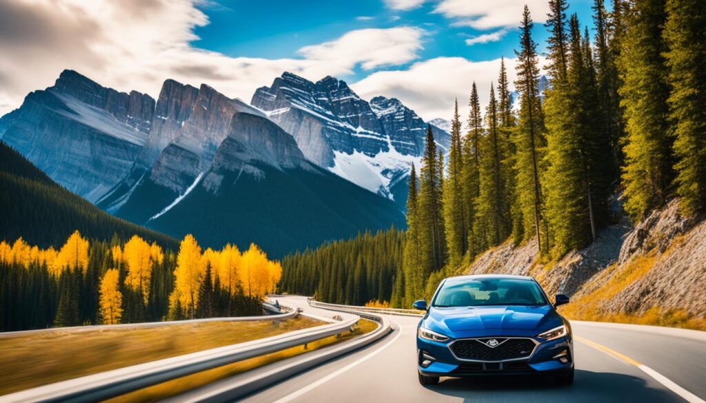 Renting a car in Banff National Park