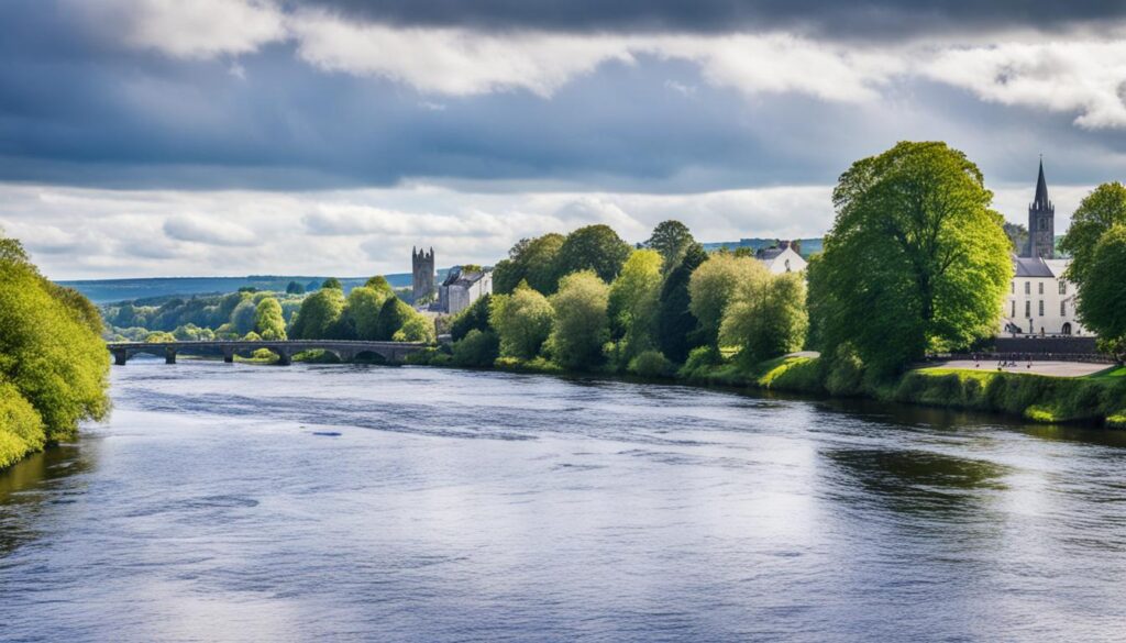 River Shannon and its banks in Limerick