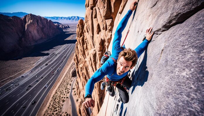 Rock climbing gyms and outdoor adventures near Las Vegas