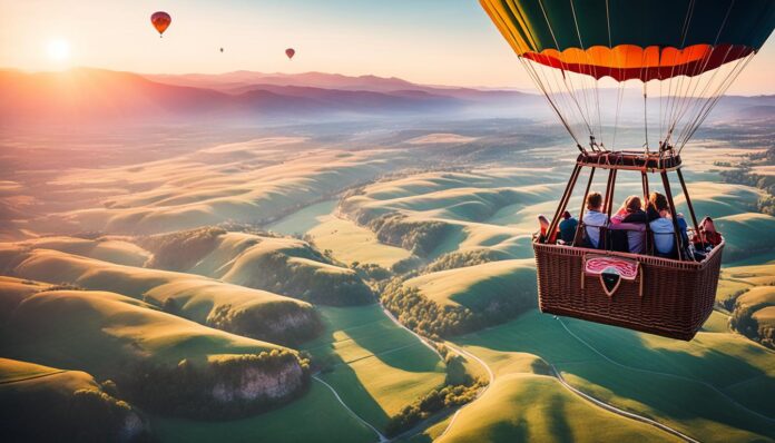 Romantic hot air balloon rides over Carson Valley