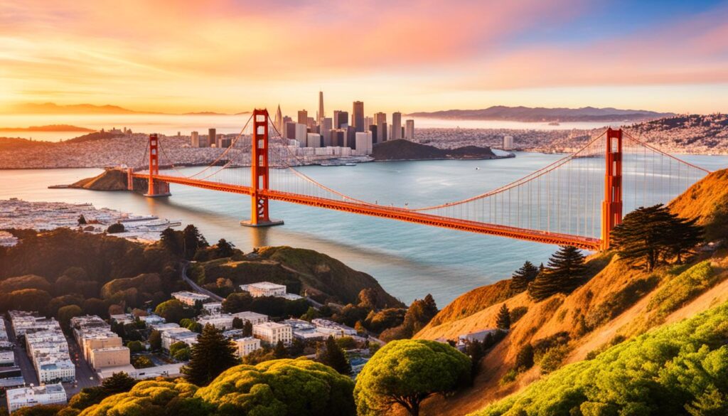 San Francisco skyline viewpoint