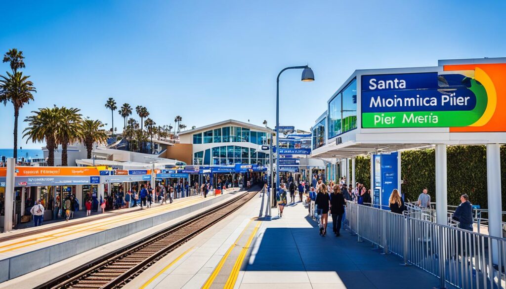 Santa Monica Pier metro access
