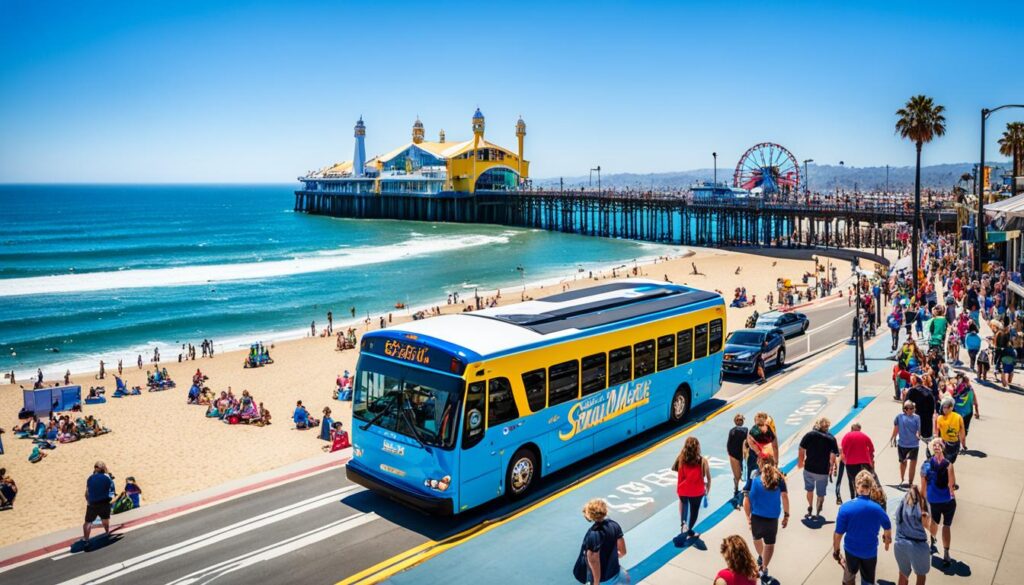 Santa Monica Pier shuttle service image