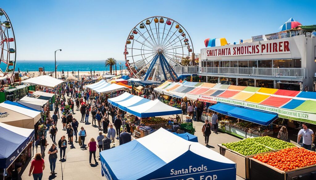 Santa Monica Pier sustainable and locally-sourced food options