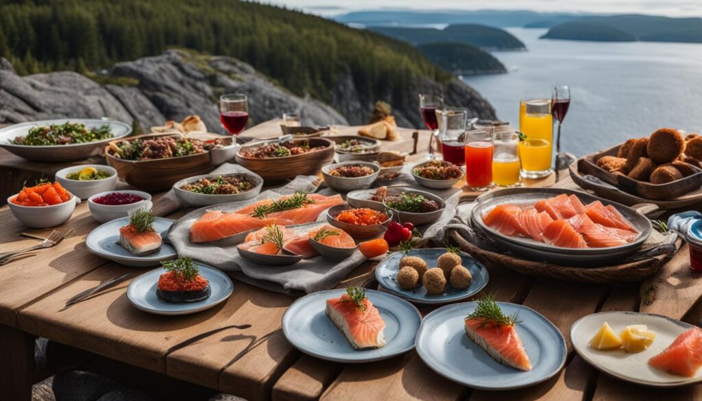 Scandinavian cuisine by Oslofjord