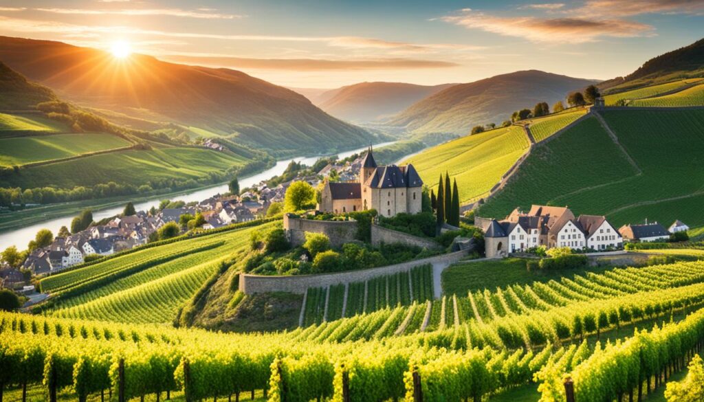Scenic Moselle Valley Vineyards