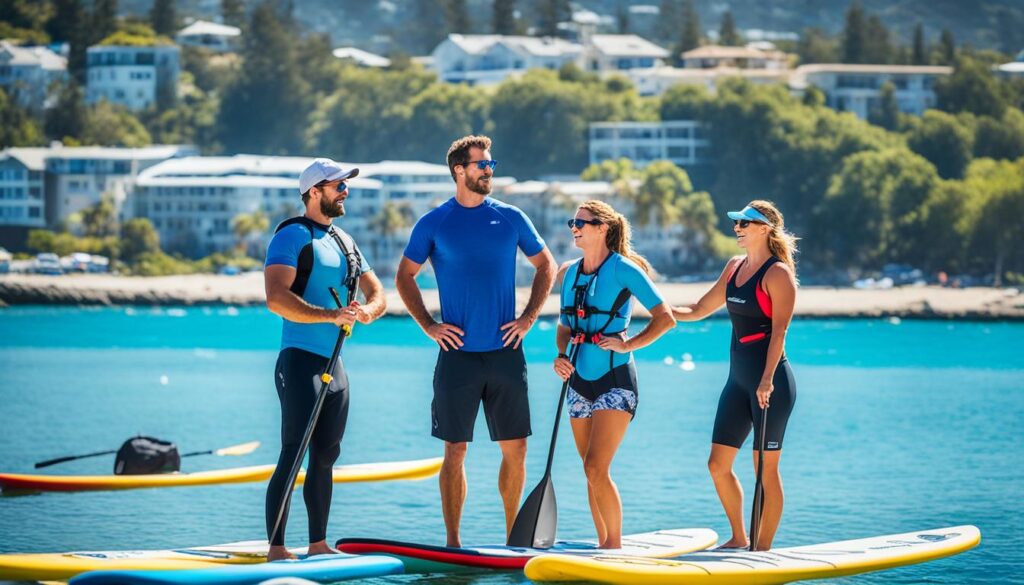 Stand-up paddleboarding rentals in Bridgetown