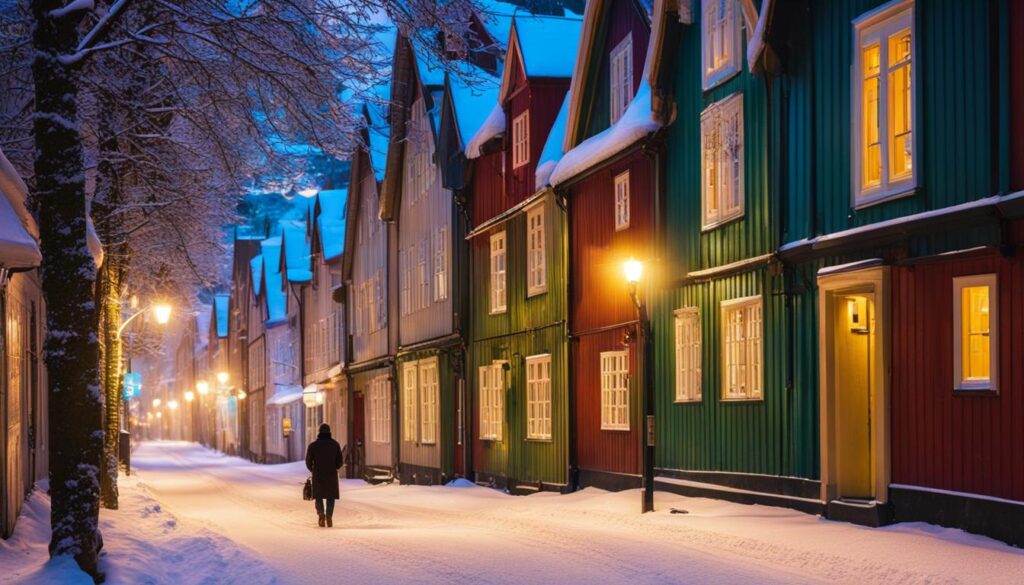 Traveling alone in Trondheim during winter