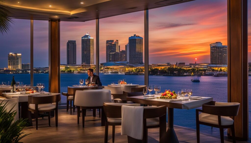 Waterfront dining in Tampa