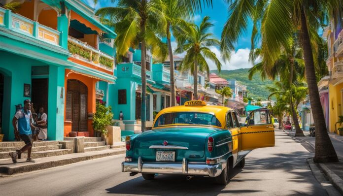 What are the costs and considerations for using taxis in Montego Bay?