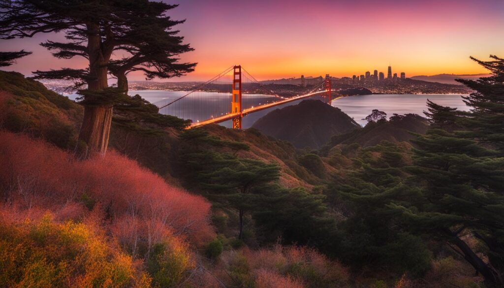 Where to see Golden Gate Bridge view