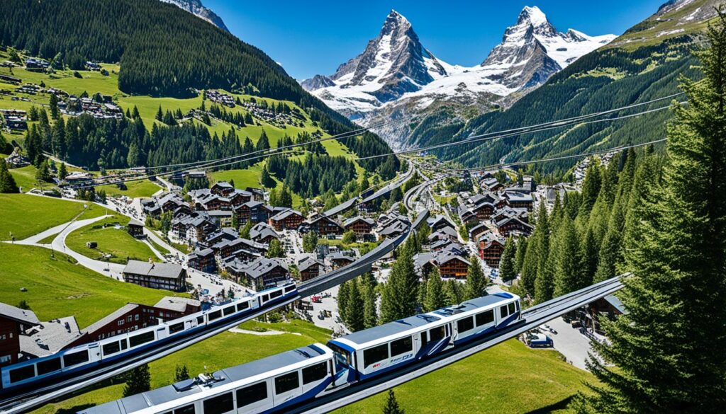 Zermatt transportation system