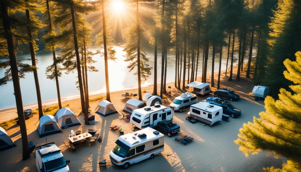 beachfront camping in Virginia