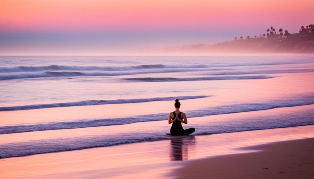 beachside yoga