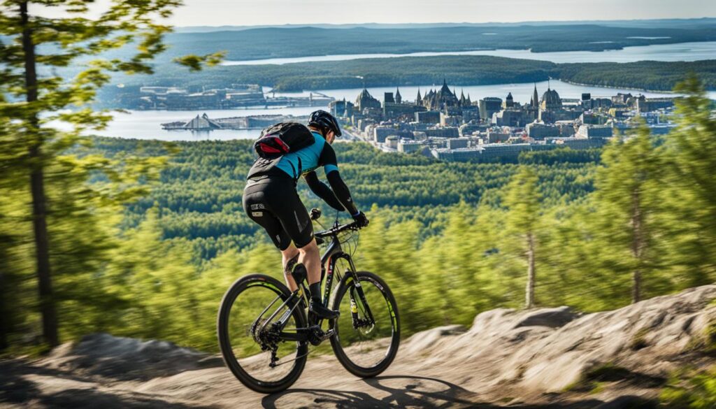 biking in Quebec City