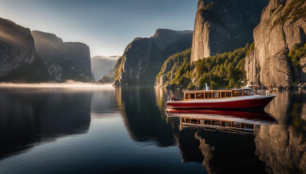 boat trip to Norway