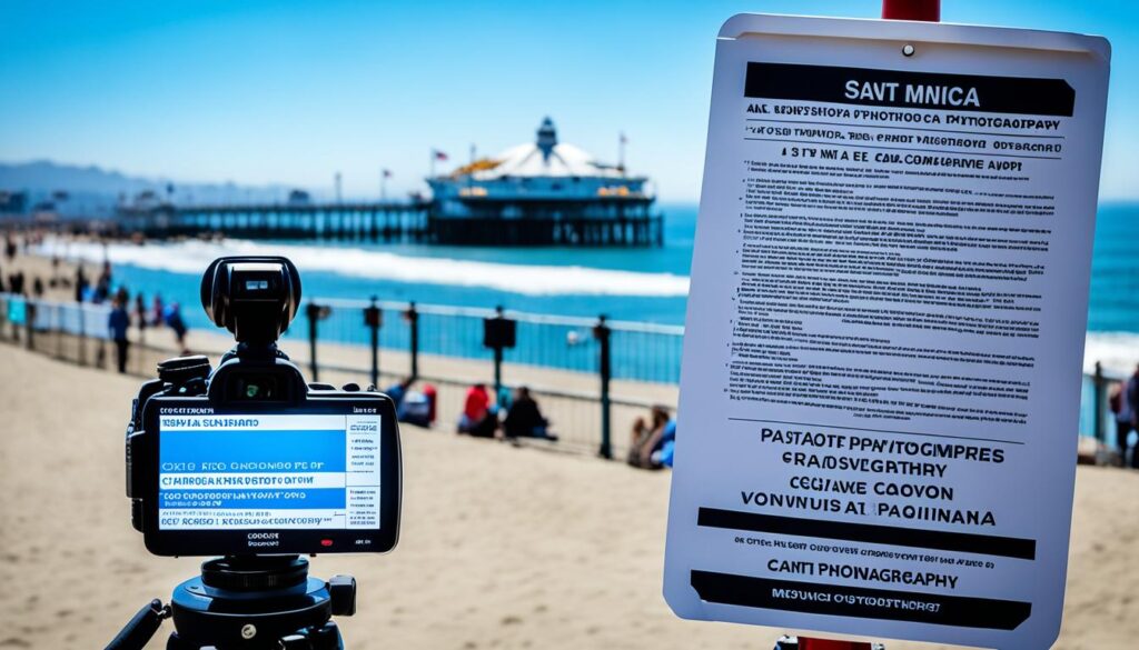 camera regulations Santa Monica Pier