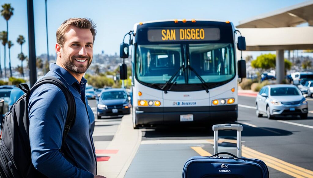 convenient transportation to San Diego airport