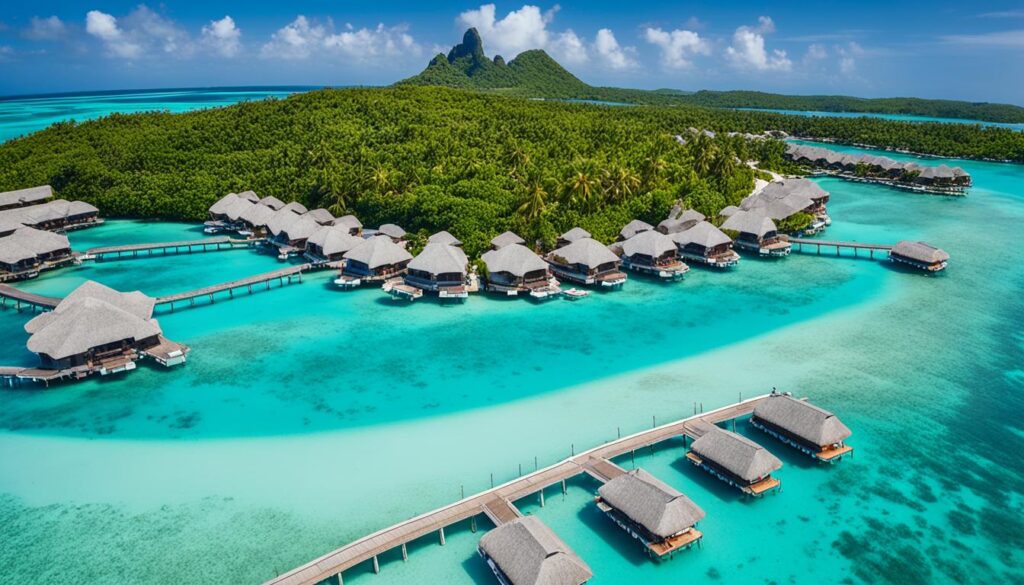 exclusive overwater bungalows in the Caribbean