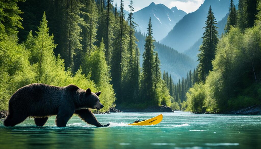 exploring Canadian rivers by kayak