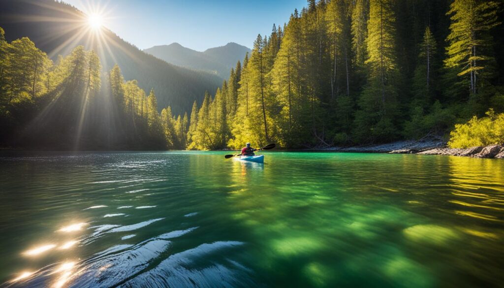 exploring Canadian rivers by kayak