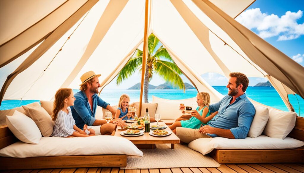 family-friendly glamping experiences in the Caribbean
