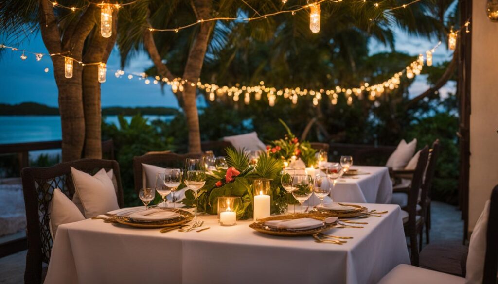 intimate dining in Key West