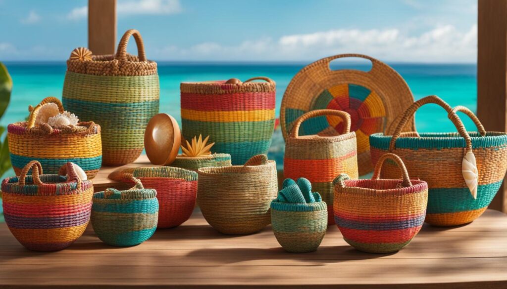 locally-sourced Caribbean crafts