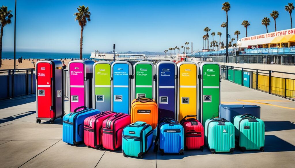 luggage storage Santa Monica Pier