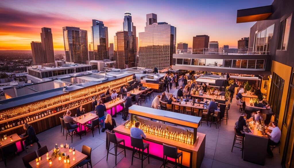 rooftop bar in Los Angeles