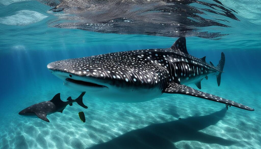 swimming with whale sharks in Cancun