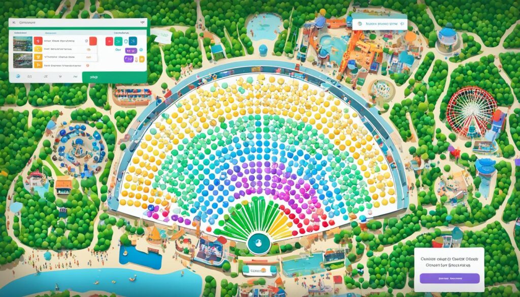 theme park crowd tracker