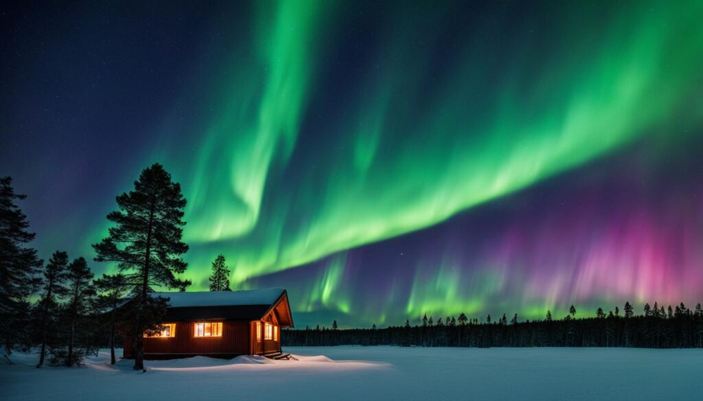 top locations for Northern Lights in Finland