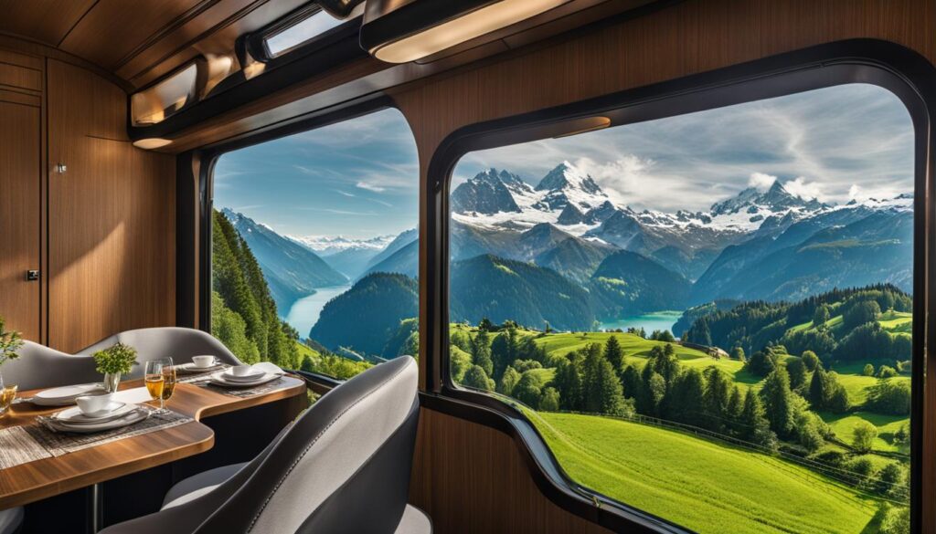 train travel in Switzerland