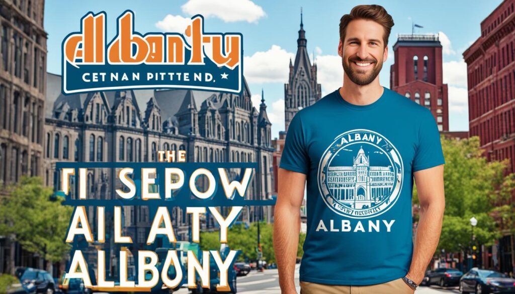 Albany themed t-shirt