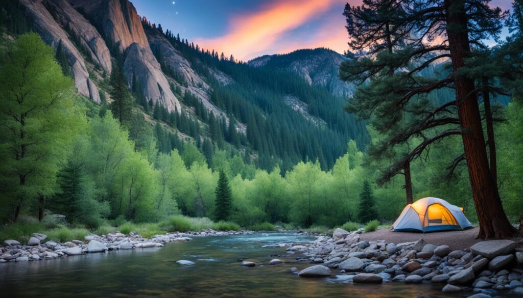 Boulder Camping Sites