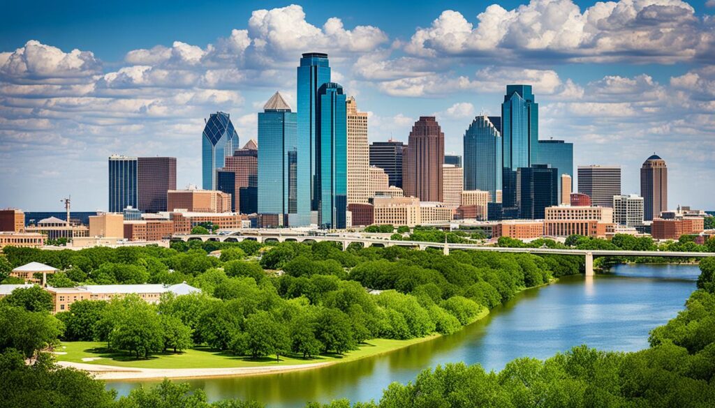 Dallas Fort Worth contrast