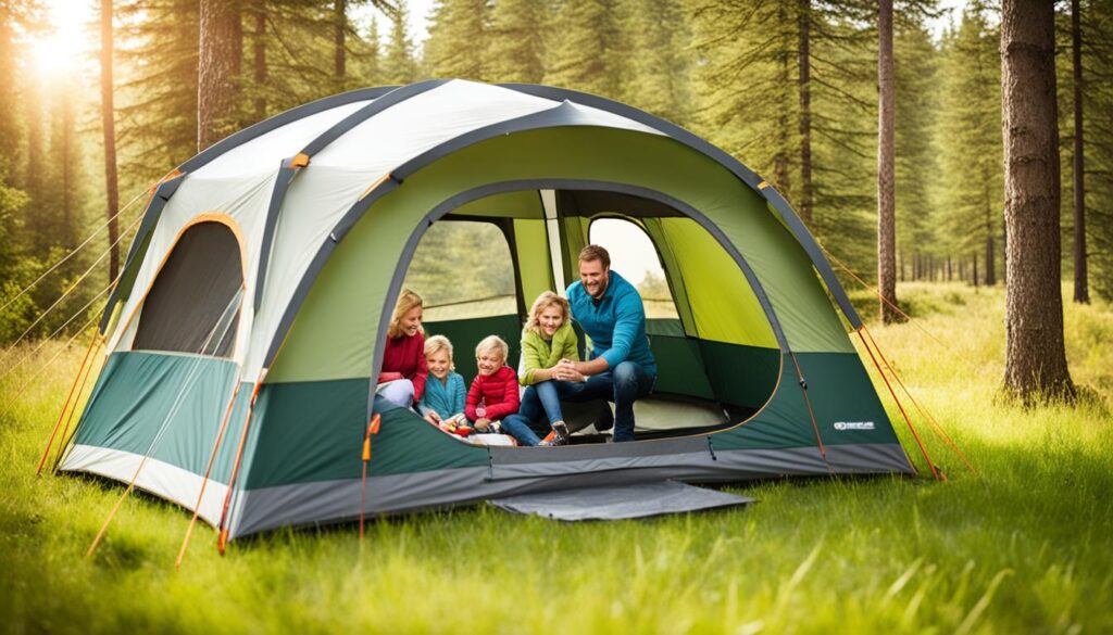 Family Tent with Easy Setup Options