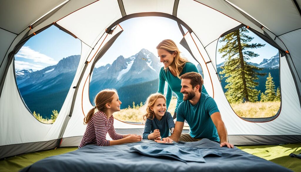 Family Tent with Innovative Features