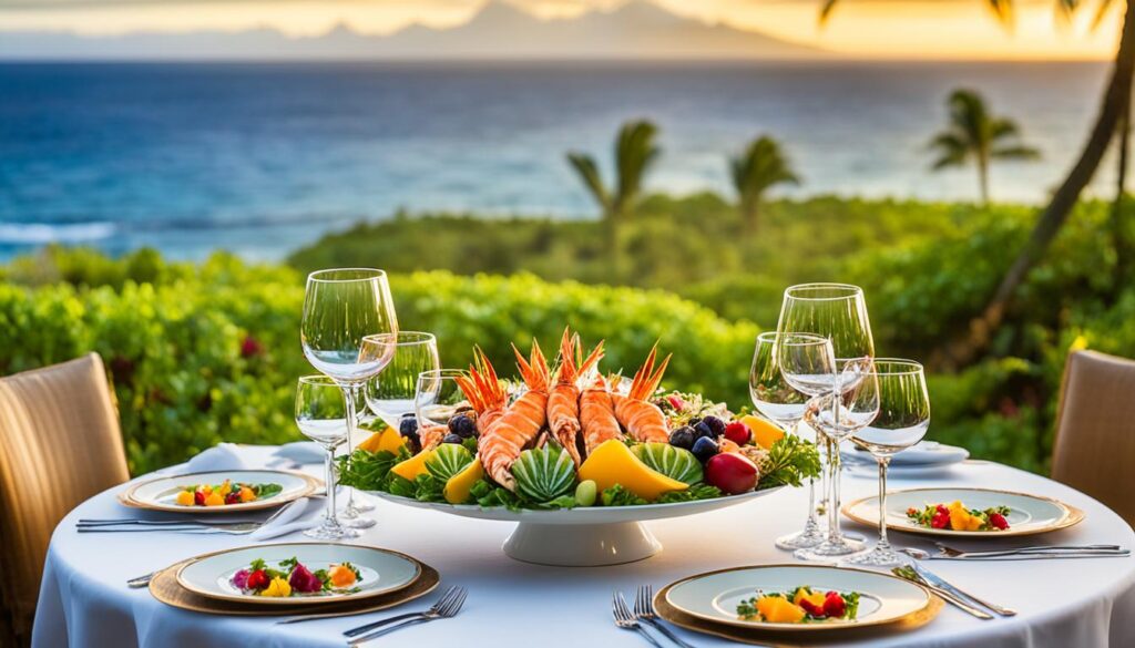 Fine dining Maui