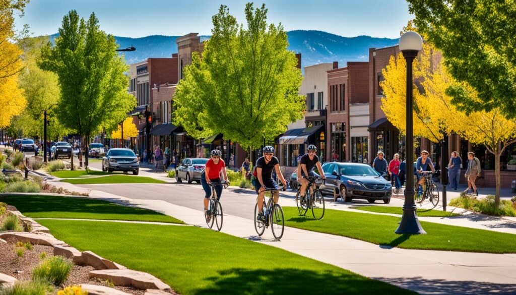 Fort Collins pedestrian-friendly neighborhoods