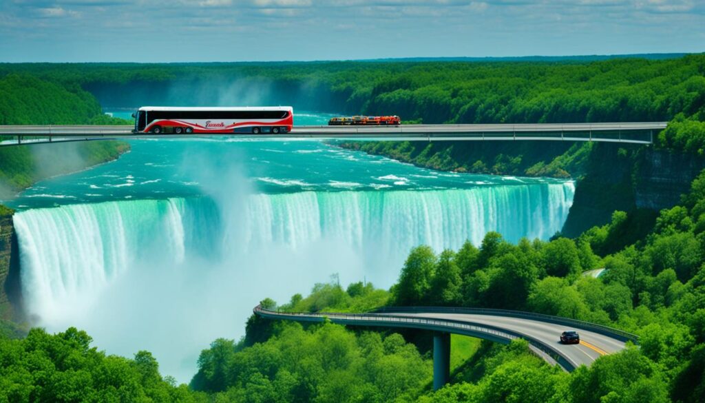 Getting to Niagara Falls from neighboring cities
